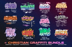 Christian Graffiti T-shirt Designs Bundle | Street Style Product Image 1