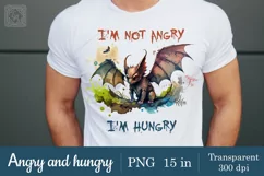 Angry and hungry t-shirt sublimation 2 print design png Product Image 1