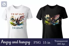 Angry and hungry t-shirt sublimation 2 print design png Product Image 2