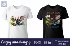 Angry and hungry t-shirt sublimation 2 print design png Product Image 3