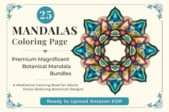 Mandala Coloring Pages Floral - KDP Interior Product Image 1