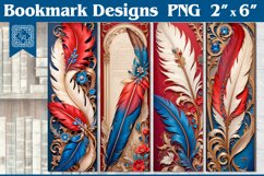 Feather Printable Bookmark 4 PNG Product Image 1