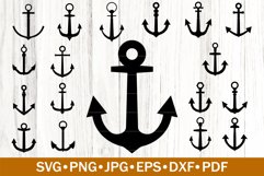 Anchors Bundle Silhouettes - Anchors SVG Bundle Product Image 1