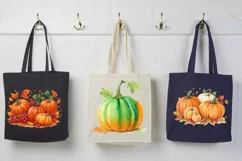 Watercolor Autumn Pumpkin PNG sublimation Product Image 3