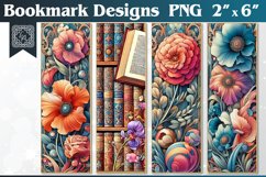 Art Nouveau Printable Bookmark 4 PNG Product Image 1
