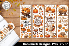 Autumn Printable Bookmark 4 PNG Product Image 1