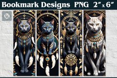 Magic Cat Printable Bookmark 4 PNG Product Image 1