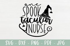 One Spook Tacular Nurse - Halloween Nurse SVG Product Image 2