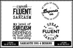 Funny Sarcastic Svg 4 Designs Product Image 1