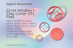 Circle Window 1 Clay Cutter - Cookie Cutter STL Files Product Image 1
