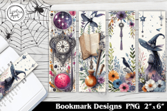 Halloween Witch Printable Bookmark 4 PNG Product Image 1