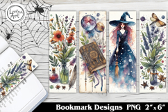 Halloween Witch Printable Bookmark 4 PNG Product Image 1