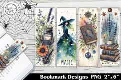 Halloween Witch Printable Bookmark 4 PNG Product Image 1
