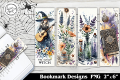 Halloween Witch Printable Bookmark 4 PNG Product Image 1
