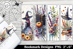 Halloween Witch Printable Bookmark 4 PNG Product Image 1