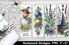 Halloween Witch Printable Bookmark 4 PNG Product Image 1