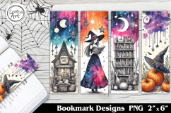 Halloween Witch Printable Bookmark 4 PNG Product Image 1