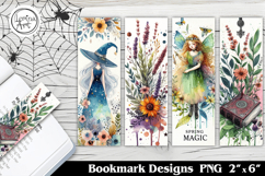 Halloween Witch Printable Bookmark 4 PNG Product Image 1