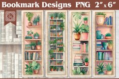 Books Printable Bookmark 4 PNG Product Image 1