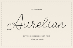 Aurelian - Dotted Script Font Product Image 1