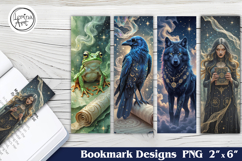 Witch&#039;s Familiars Printable Bookmark 4 PNG Product Image 1