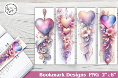 Valentine Printable Bookmark 4 PNG Product Image 1