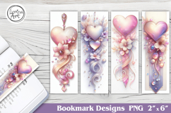 Valentine Printable Bookmark 4 PNG Product Image 1