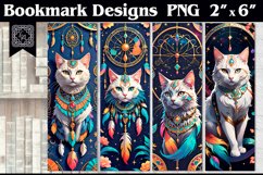 Magic Cat Printable Bookmark 4 PNG Product Image 1