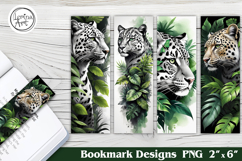 Leopard Printable Bookmark 4 PNG Product Image 1