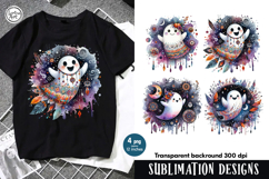 Boho Ghost. Sublimation design PNG Product Image 1