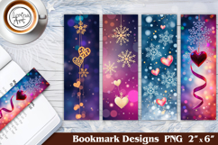 Christmas Snowflake Printable Bookmark 4 PNG Product Image 1