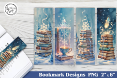 Frosted Storybook Bookmarks | Printable 4 PNG Product Image 1