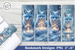 Fox Printable Bookmark 4 PNG Product Image 1