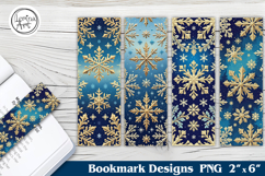 Christmas Snowflake Printable Bookmark 4 PNG Product Image 1