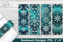 Christmas Snowflake Printable Bookmark 4 PNG Product Image 1