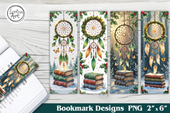 Christmas Dreamcatcher Printable Bookmark 4 PNG Product Image 1