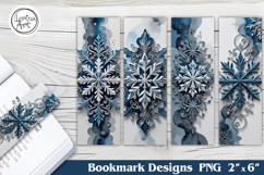 Winter Snow Tale Bookmarks | Printable Bookmark 4 PNG Product Image 1