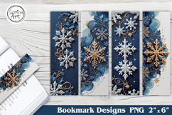Winter Snow Tale Bookmarks | Printable Bookmark 4 PNG Product Image 1