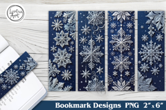 Winter Snow Tale Bookmarks | Printable Bookmark 4 PNG Product Image 1
