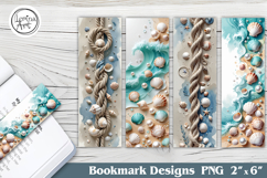 Summer Ocean. Printable Bookmark 4 PNG Product Image 1