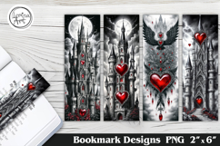 Gothic Printable Bookmark 4 PNG Product Image 1