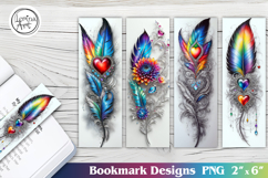 Feather Printable Bookmark 4 PNG Product Image 1