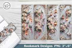 Magnolia Printable Bookmark 4 PNG Product Image 1