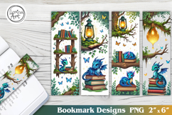 Cute Dragon Printable Bookmark 4 PNG Product Image 1