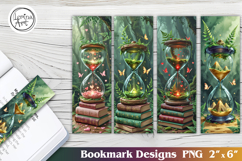 Magic Hourglass Printable Bookmark 4 PNG Product Image 1