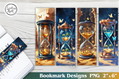 Magic Hourglass Printable Bookmark 4 PNG Product Image 1