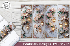 Magnolia Printable Bookmark 4 PNG Product Image 1