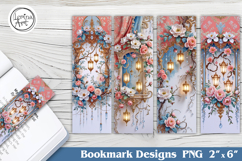 Magnolia Printable Bookmark 4 PNG Product Image 1