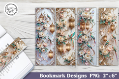 Magnolia Printable Bookmark 4 PNG Product Image 1