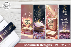 Books Printable Bookmark 4 PNG Product Image 1